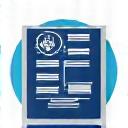 Icon representing a consultation with blueprints