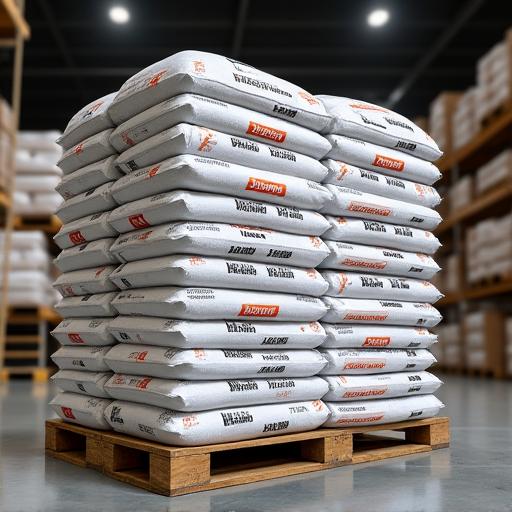 Pallet of cement bags